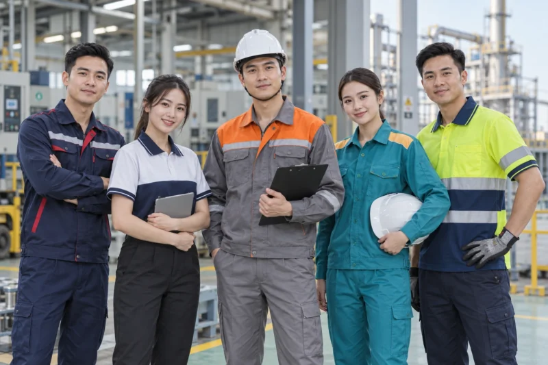 Mẫu đồng phục kỹ thuật theo môi trường làm việc