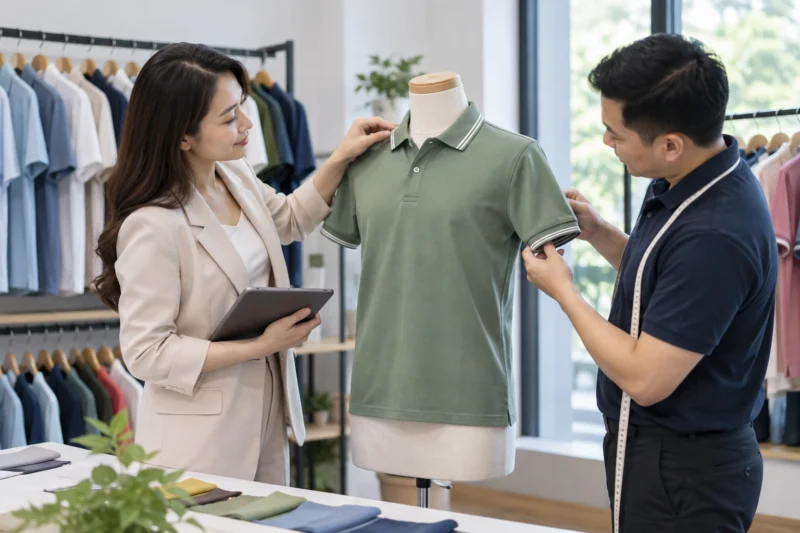 Mẫu duyệt áo đồng phục trước sản xuất