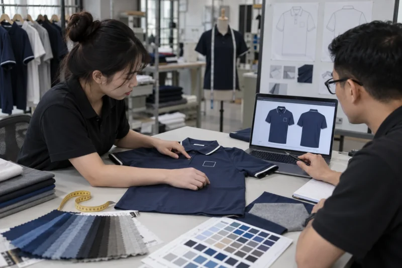 Mẫu duyệt áo đồng phục trước sản xuất