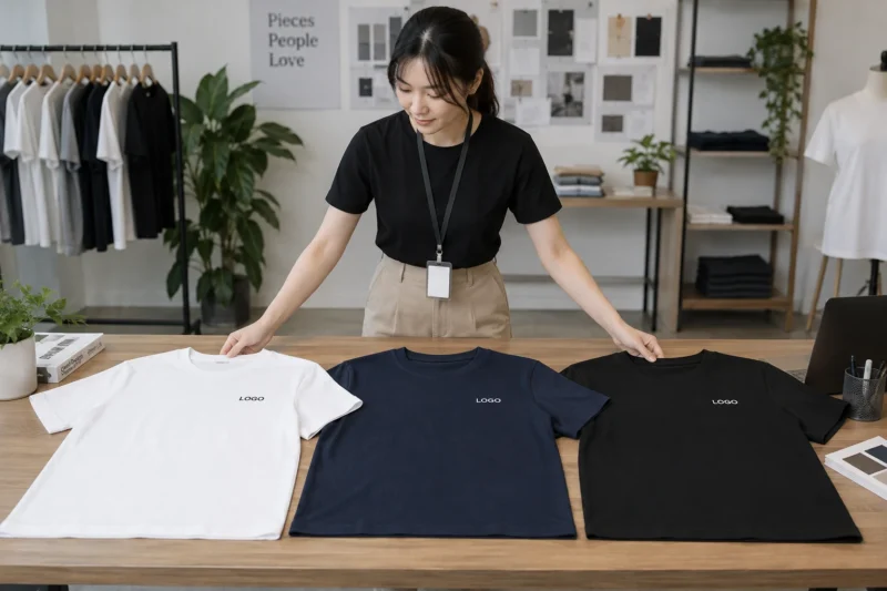 Màu logo trên nền áo sáng và tối