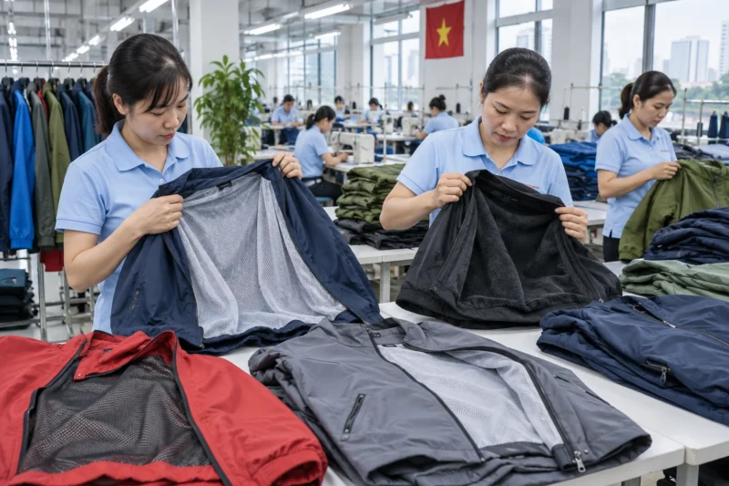 May áo khoác gió lót lưới và lót nỉ
