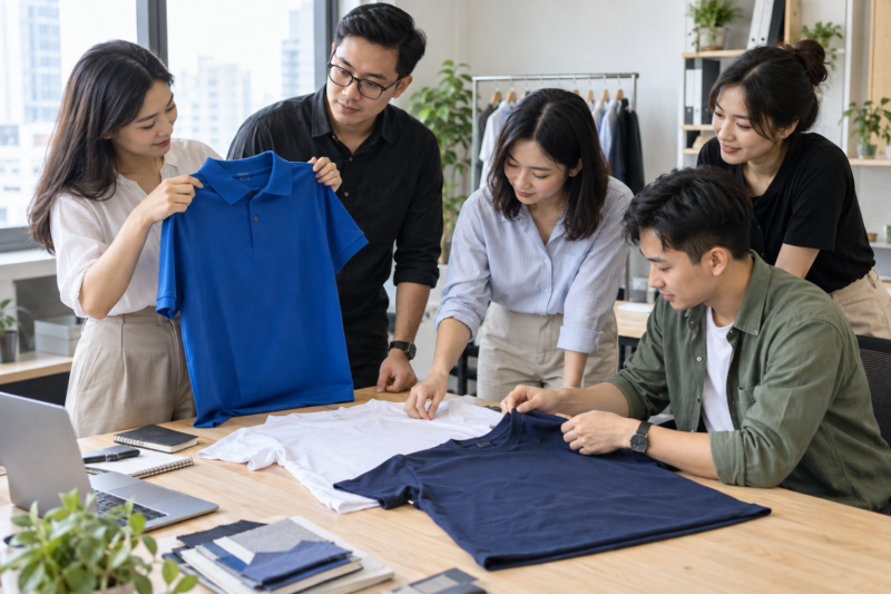 May áo thun đồng phục số lượng ít