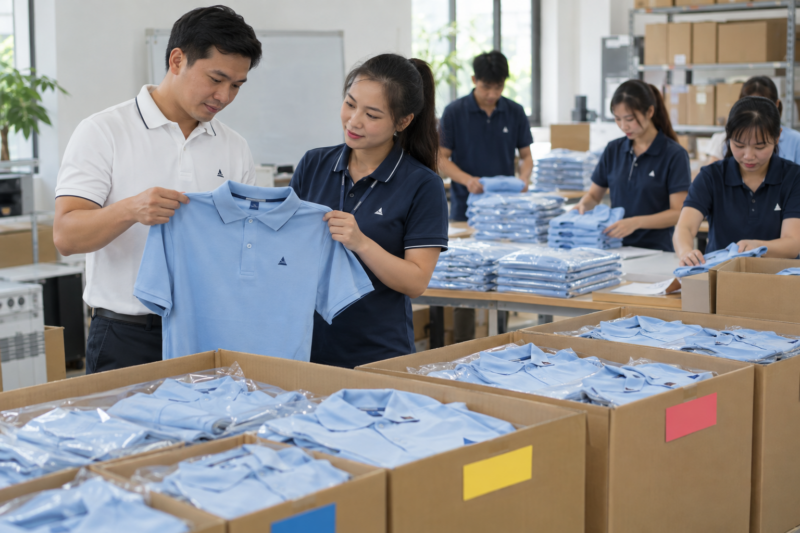 May đồng phục theo số lượng tại VIE Uniform