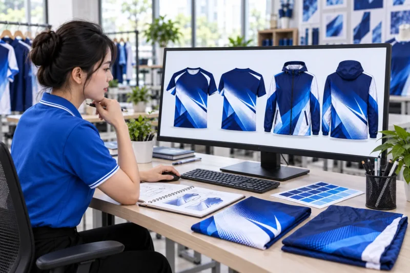 Mockup áo thun và áo gió in chuyển nhiệt