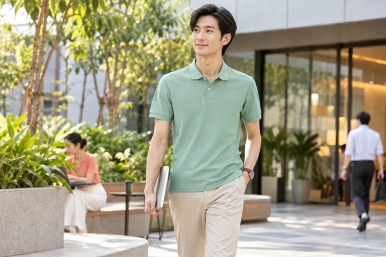 Người cao gầy chọn áo đồng phục: đủ dài mà vai vẫn gọn