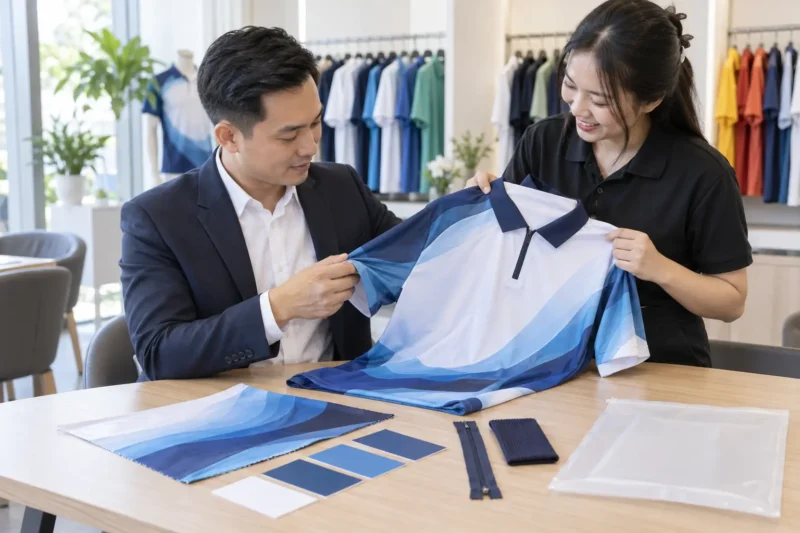 Nhận báo giá áo đồng phục in chuyển nhiệt chính xác