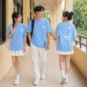 Nhóm mặc Áo lớp basic