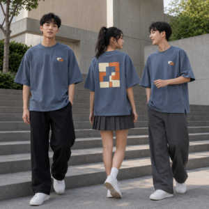 Nhóm mặc Áo lớp form Boxy