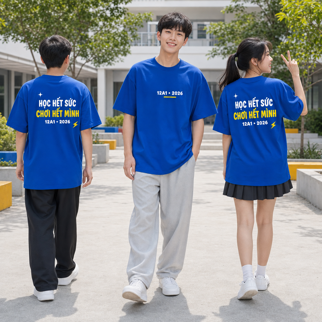 Nhóm mặc Áo lớp slogan Nhóm mặc Áo lớp slogan