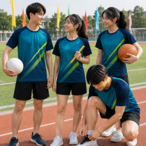 Nhóm mặc Áo lớp thể thao