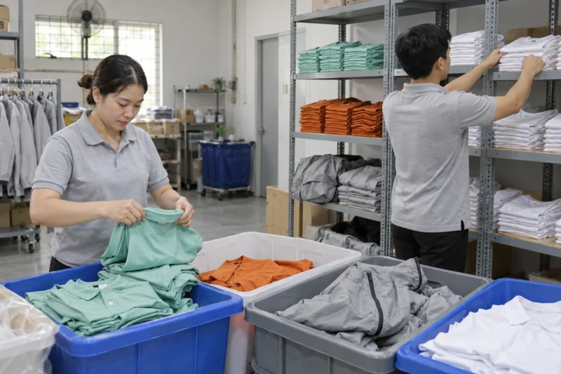Phân loại đồng phục cũ sau khi thu hồi