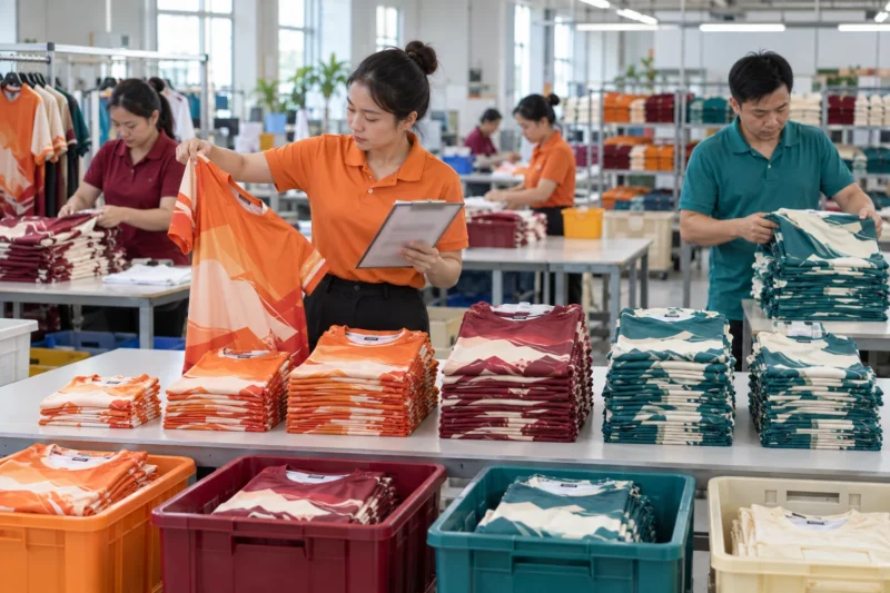 Phân loại size và dữ liệu áo in chuyển nhiệt