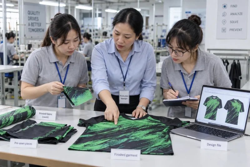 Phân tích nguyên nhân lỗi áo in chuyển nhiệt