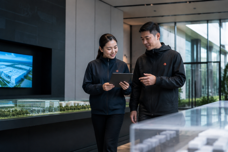 Phối màu đồng phục công ty