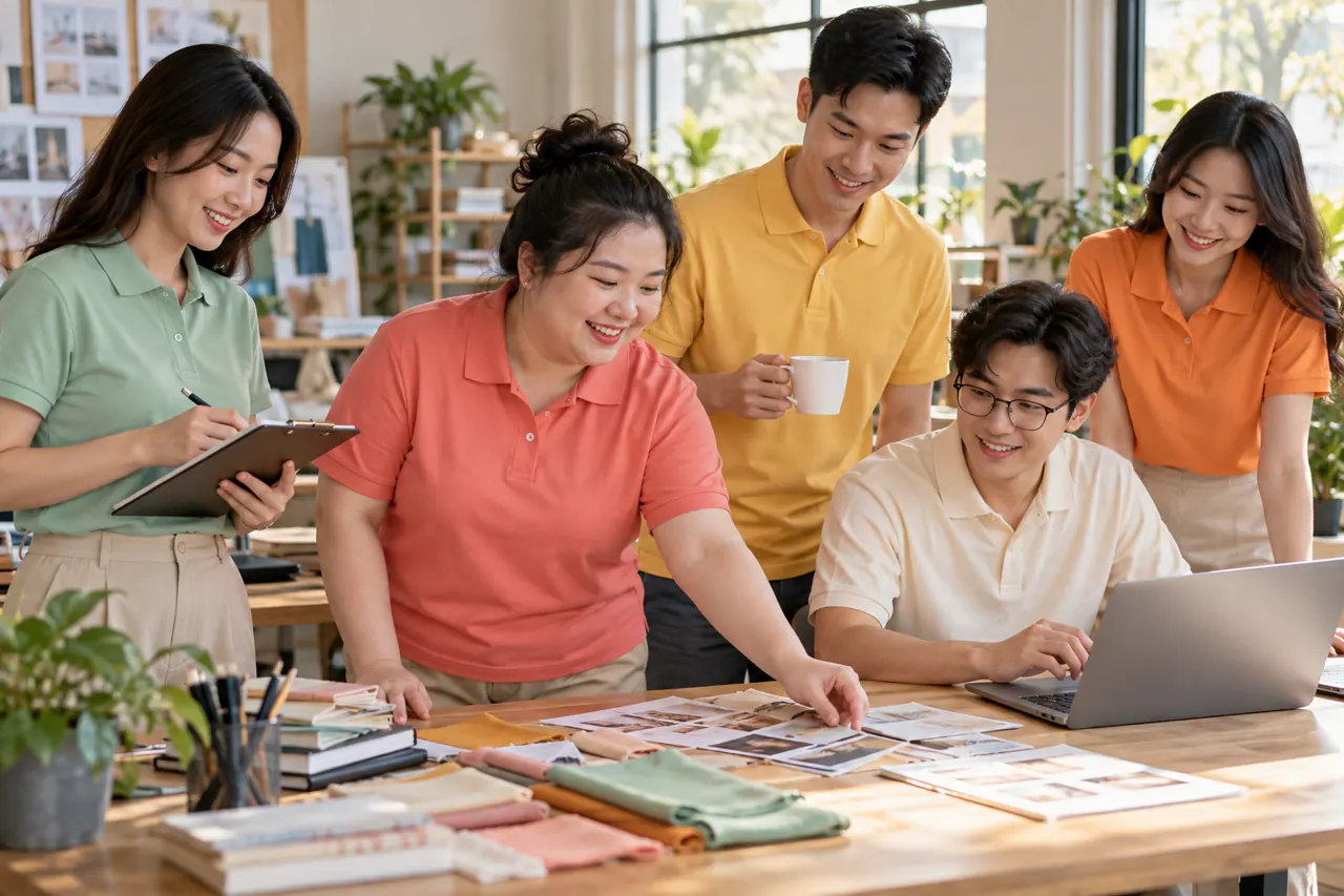 Polo form suông cho nhân viên nhiều vóc dáng