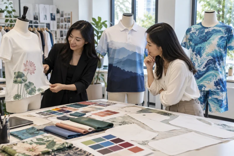 Quy trình chọn kiểu in chuyển nhiệt trên áo