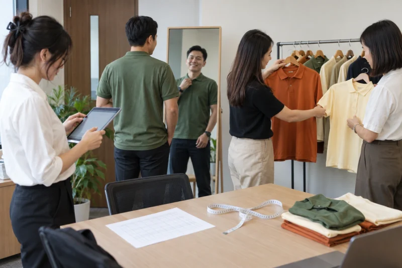 Quy trình đăng ký và xác nhận size đồng phục