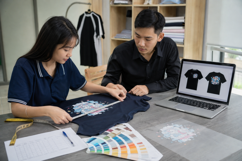 Quy trình in PET áo lớp