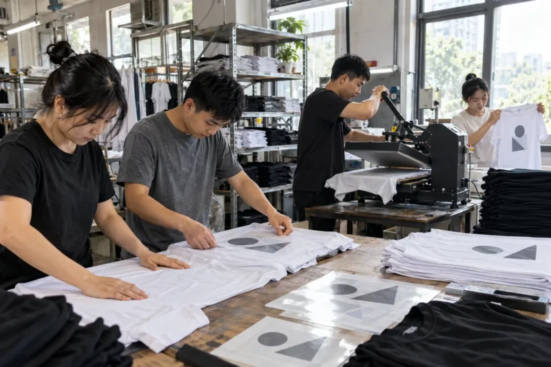 Quy trình in logo áo lấy ngay trong ngày