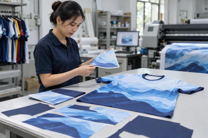 Quy trình kiểm tra mẫu vải trước khi in chuyển nhiệt