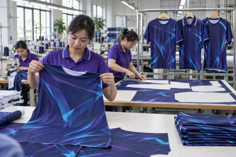 Quy trình may đồng phục CLB in chuyển nhiệt theo yêu cầu