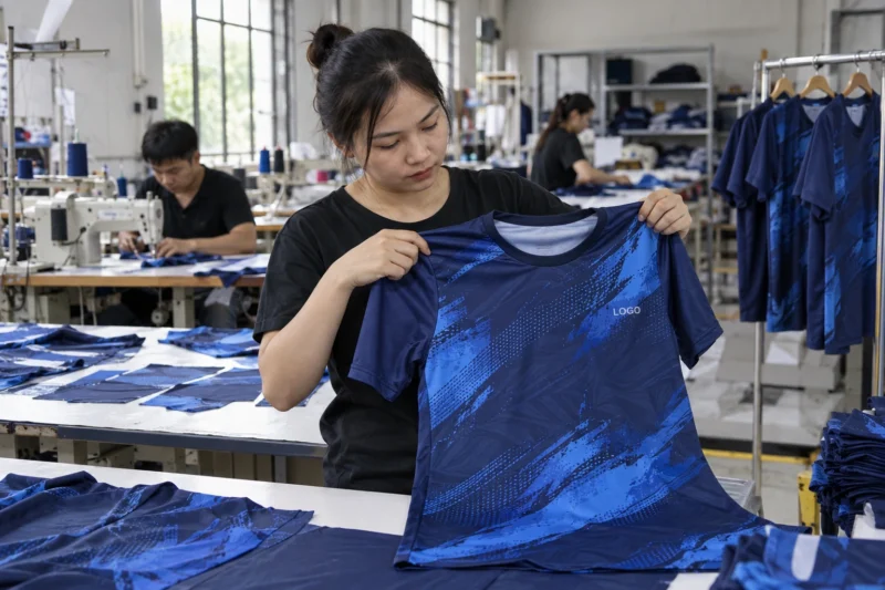 Quy trình sản xuất áo in chuyển nhiệt