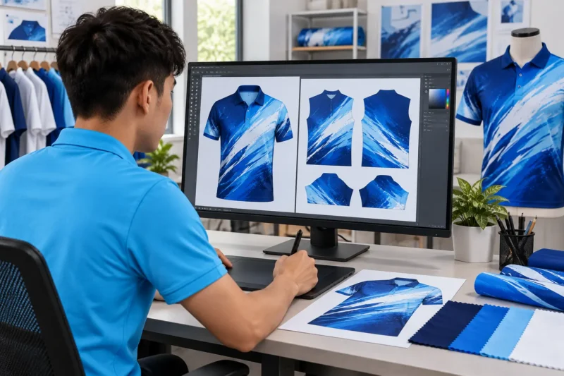 Quy trình thiết kế áo in chuyển nhiệt theo rập