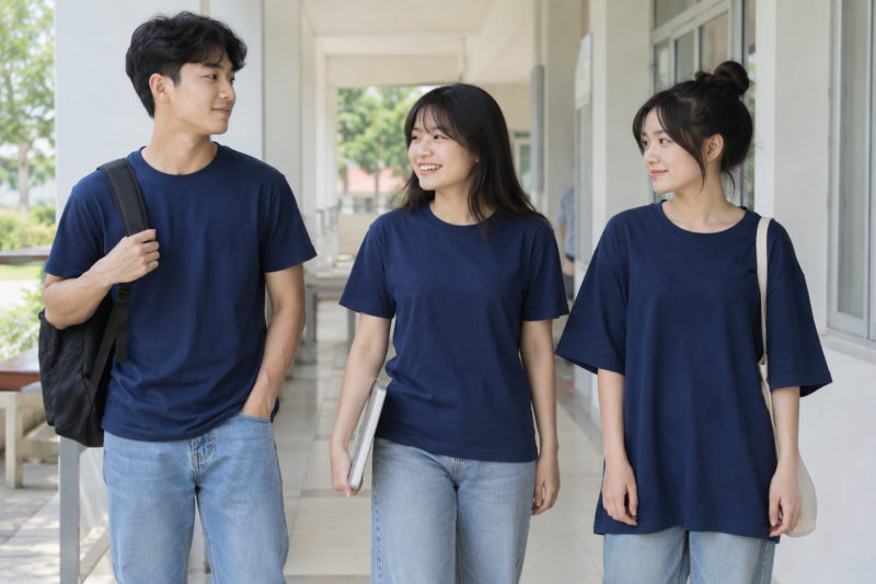 Size áo lớp theo form