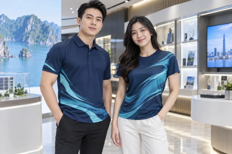 So sánh áo thun và áo polo in chuyển nhiệt