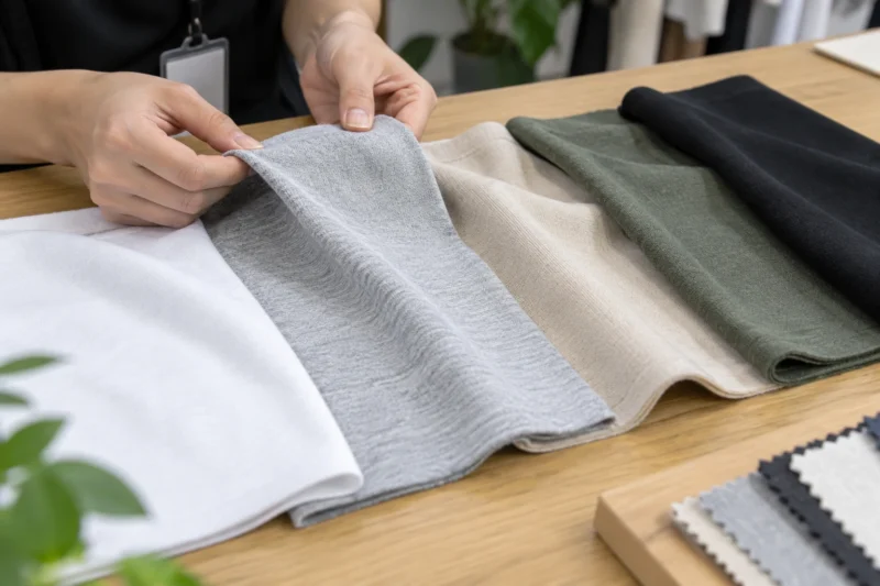 So sánh các mẫu vải dùng may áo lớp