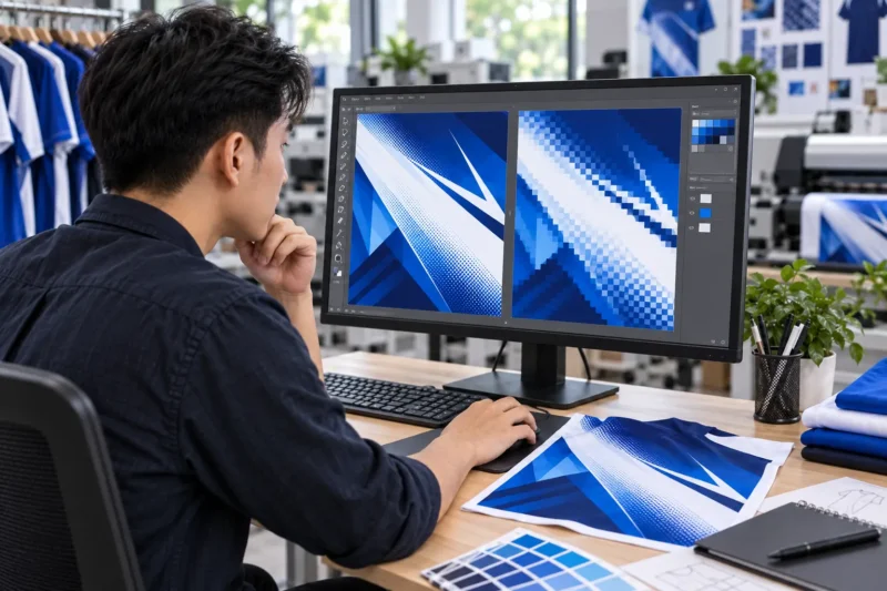 So sánh file vector và bitmap khi in chuyển nhiệt áo thun