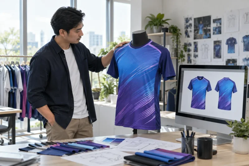 So sánh màu mockup và áo in chuyển nhiệt thực tế