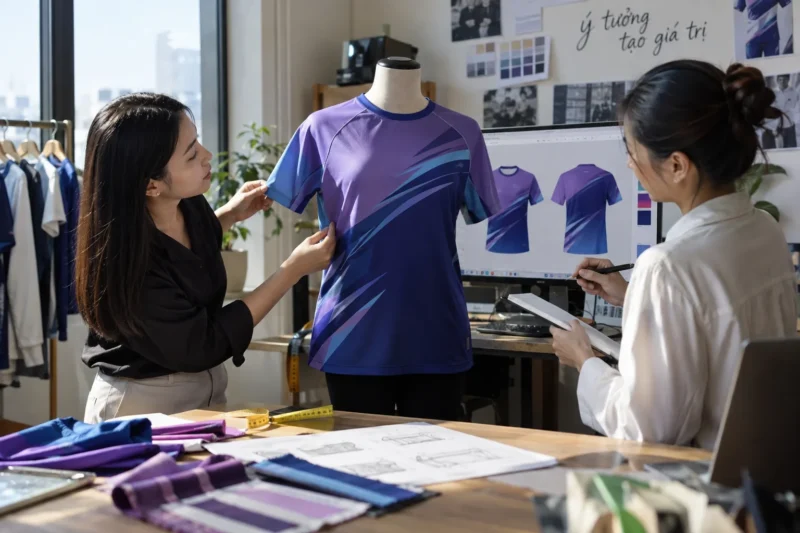 So sánh mockup và áo mẫu sau khi may