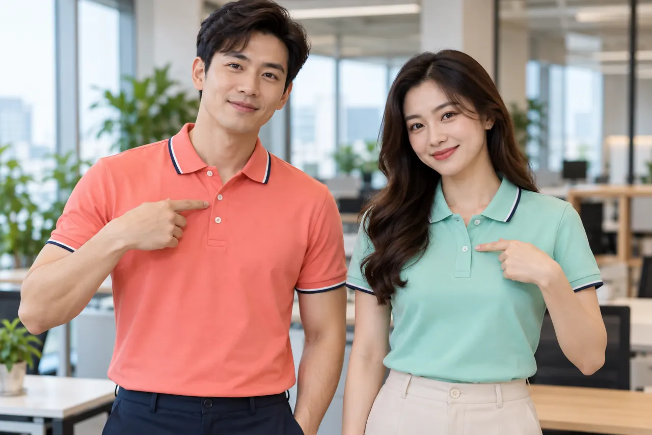 So sánh nẹp cúc trên hai form áo polo