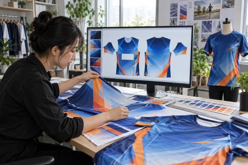 Thiết kế áo giải chạy in chuyển nhiệt theo rập sản xuất