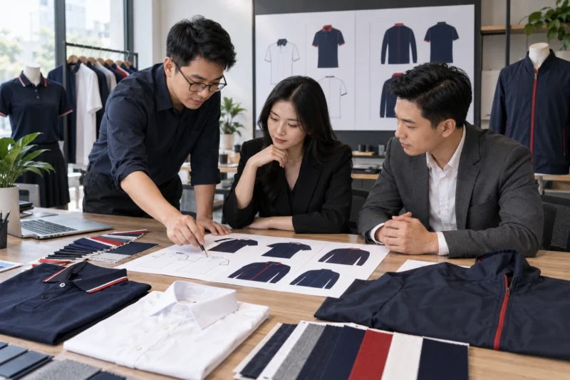 Thiết kế bộ đồng phục công ty theo nhận diện