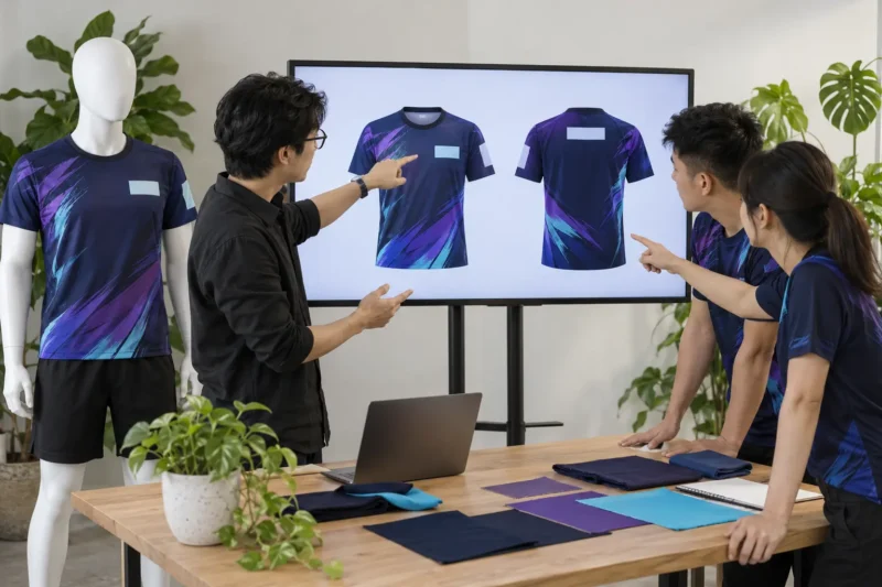 Thiết kế logo áo CLB in chuyển nhiệt theo nhận diện riêng