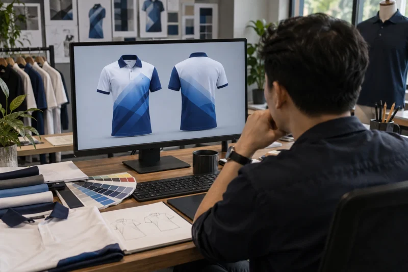 Thiết kế mockup áo đồng phục theo ý tưởng khách hàng