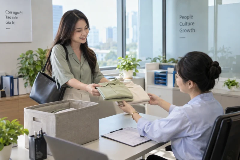 Thu hồi đồng phục khi nhân viên nghỉ việc
