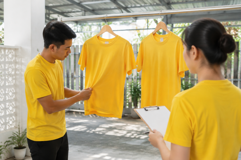 Vải cotton may đồng phục