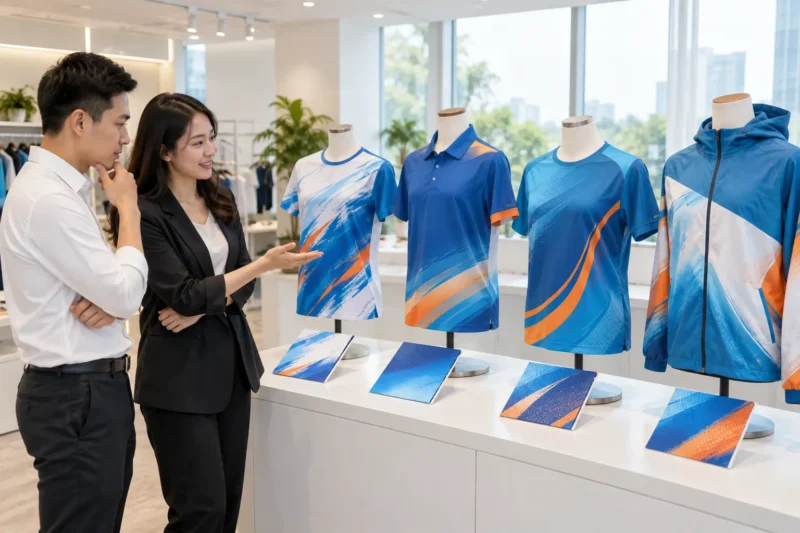 Vải in chuyển nhiệt áo đồng phục theo từng kiểu sản phẩm
