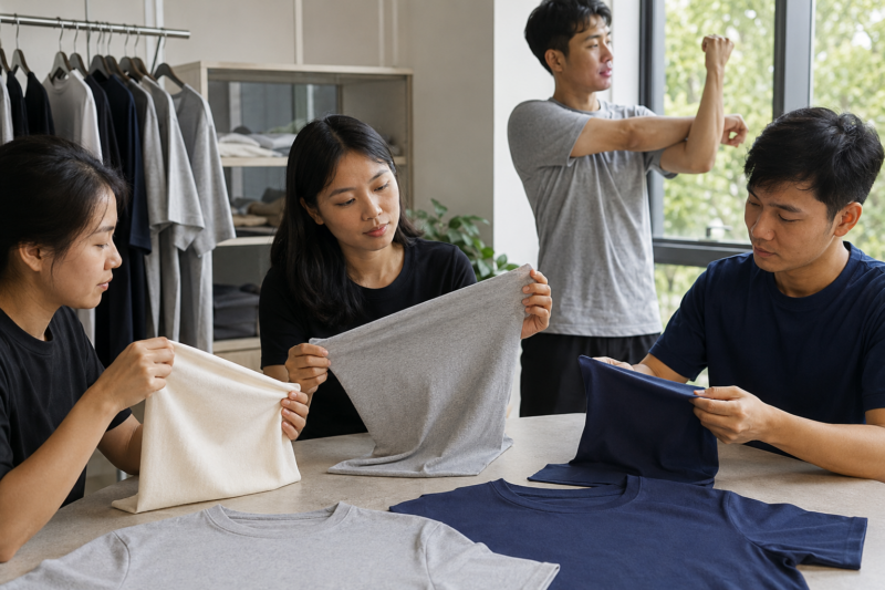 Vải may áo thun đội nhóm