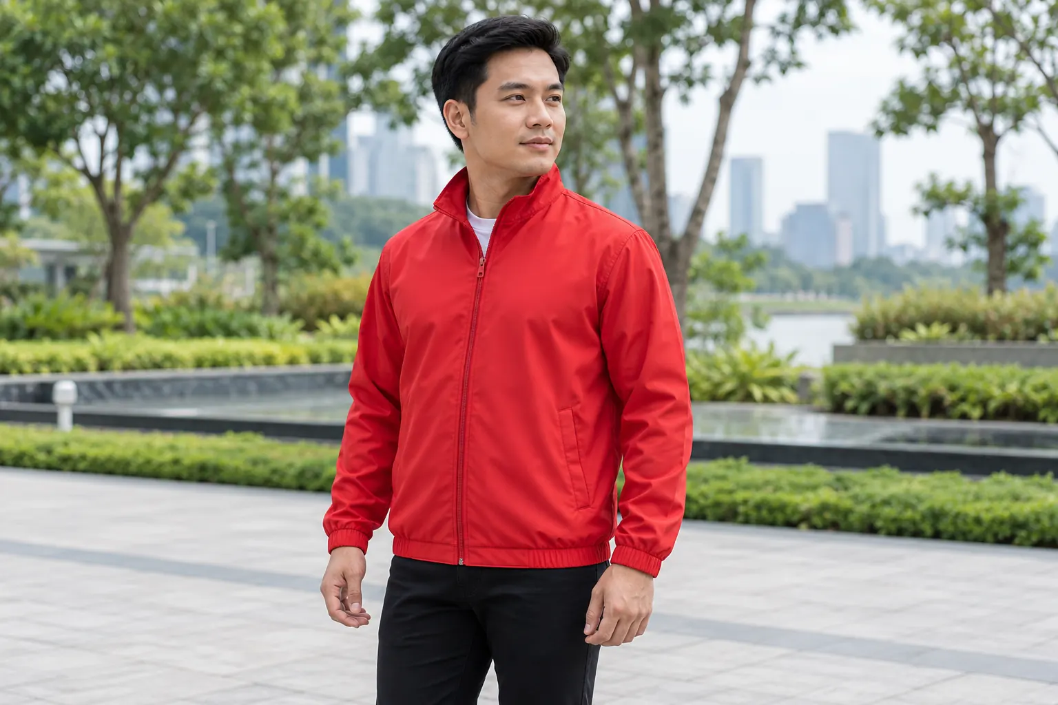Vị trí túi áo gió ở hai bên thân