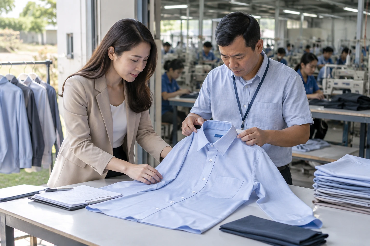 Xác nhận mẫu duyệt áo đồng phục
