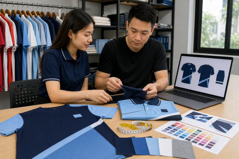 Xưởng may áo thun đồng phục mùa hè