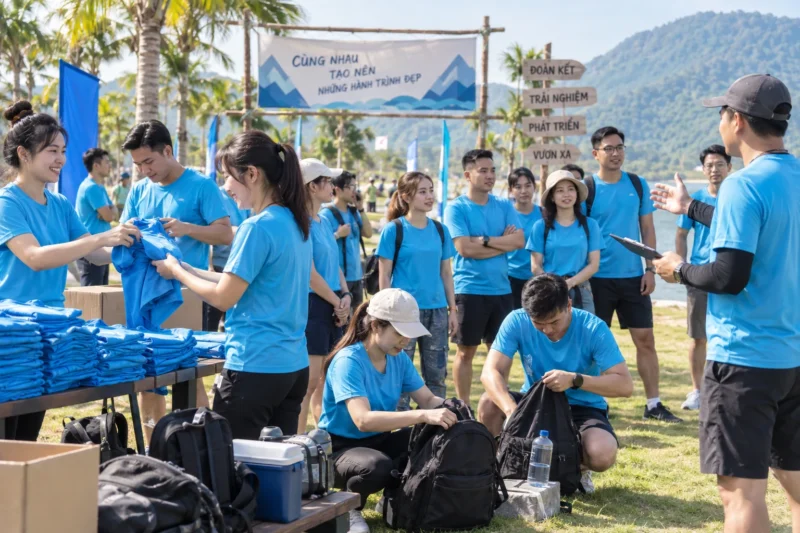 Ý nghĩa của đồng phục teambuilding trong hoạt động tập thể