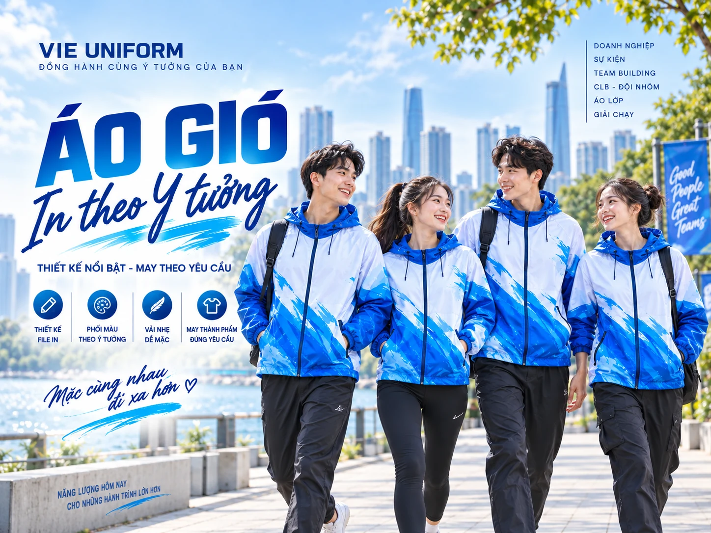 Đồng phục in theo ý tưởng VIE Uniform