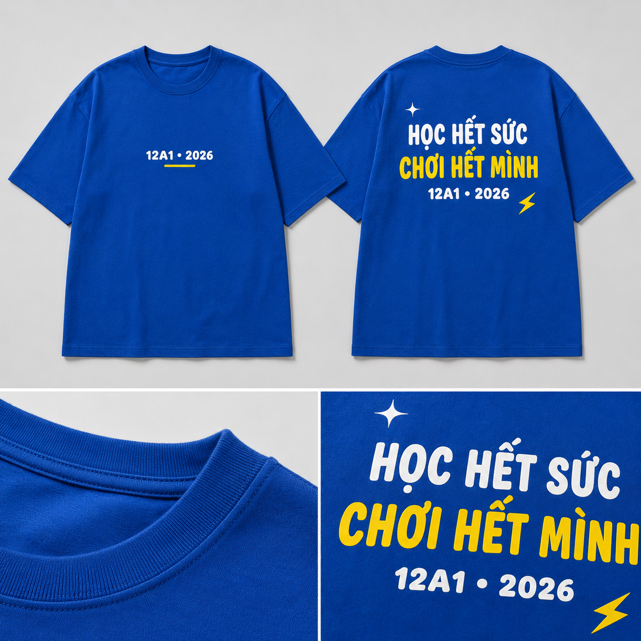 chi tiết Áo lớp slogan chi tiết Áo lớp slogan