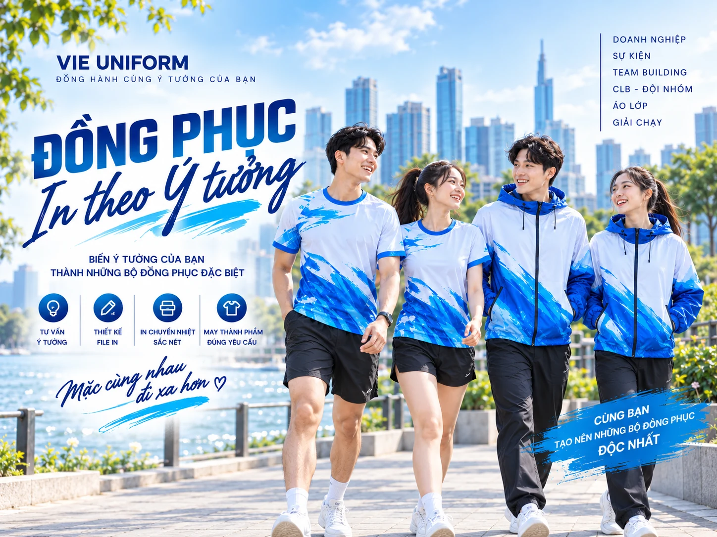 Đồng phục in theo ý tưởng VIE Uniform