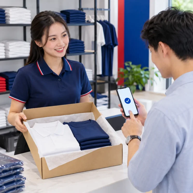 Hoàn tất đơn hàng đồng phục online